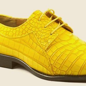 Men's Canary Yellow Oxford shoes